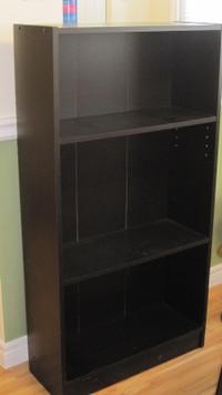 Black book case - 3 shelves