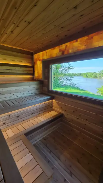 Custom built saunas designed specifically for you and your needs. I design and build from the ground...