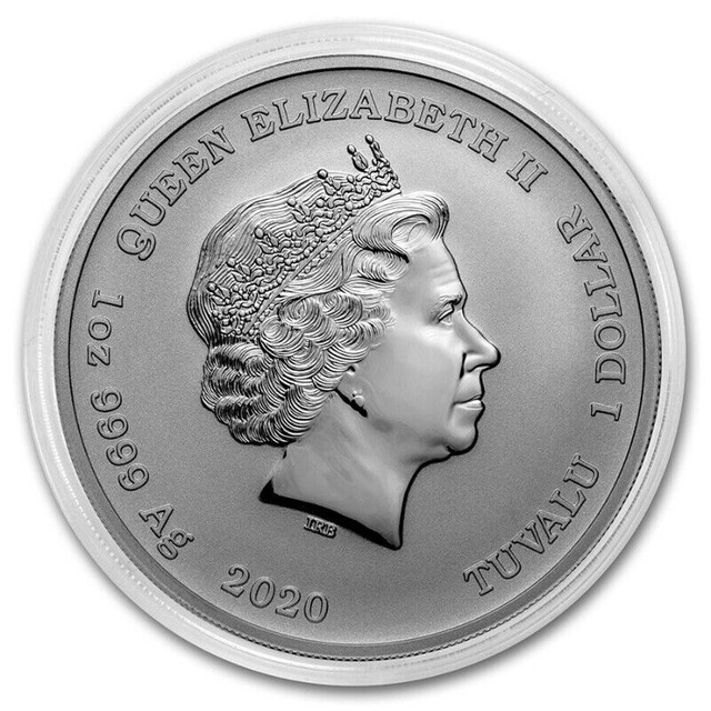 Tuvalu 2020 Black Flag Black Bart The Royal Fortune Silver Coin dans Art et objets de collection  à Ville de Montréal - Image 3