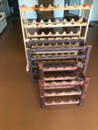 Wine Racks-All 3, wooden.