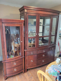 Hutch and buffet + matching side cabinet.