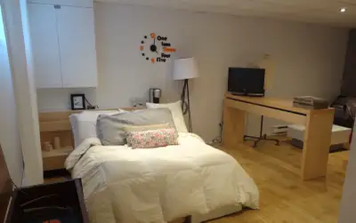 Drummondville - Pour étudiante - Chambre au sous-sol avec salle de bain privée Je loue un espace ent...