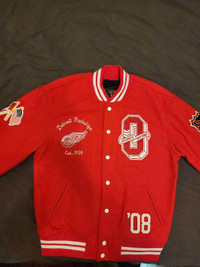 Drake OVO NHL Detroit  Red Wings Varsity Jacket- Brand New