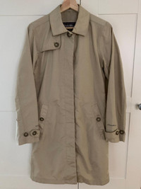 Eddie Bauer - water repellent trench coat - ladies size XS