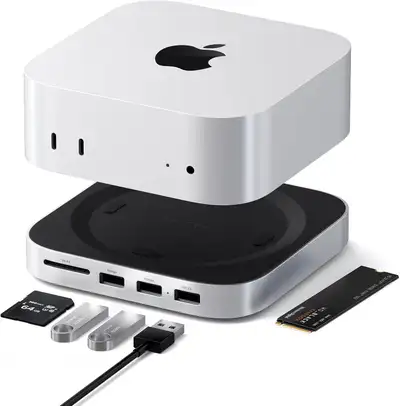 Satechi Mac mini M4 Hub & Stand with NVMe SSD Enclosure, View more