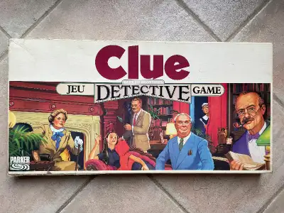 Jeu de société Clue,Parker Brothers 1986, complet,bilingue, View more