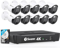 SWANN Master 4K, 16 Channel Home Security Camera System, 2TB NVR