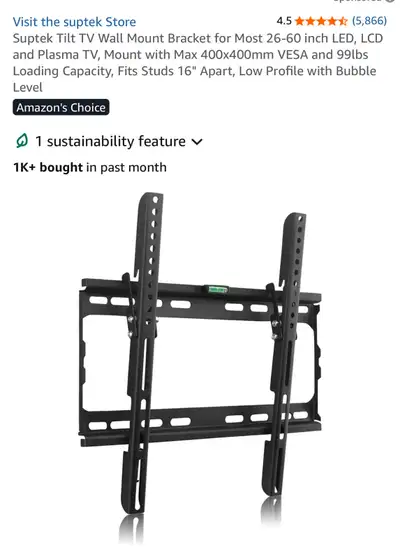 Suptek TV Wall Mount Bracket, View more