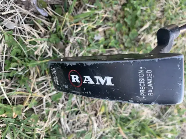 Ram Heel Toe Weighted Precision Balanced Black Blade Putter RH in Golf in Regina - Image 7