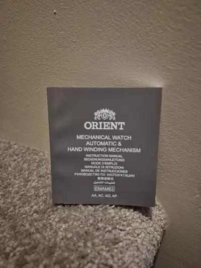 ORIENT Mechanical Automatic Watch Manual / Booklet, View more