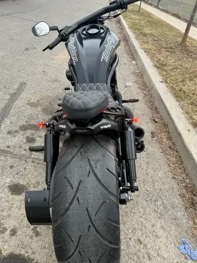 Harley Davidson V-Rod Custom (2025) 280 rear end NLC body kit custom satin paint 2 inch drag bar LED...