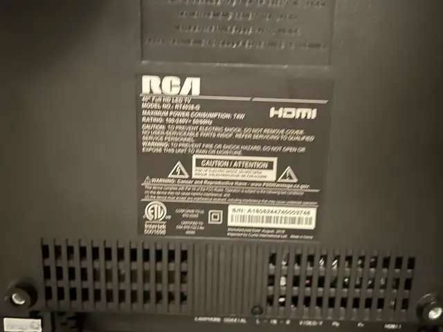 RCA 40" TV in TVs in City of Toronto - Image 4
