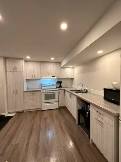 One bedroom basement apartment on rent