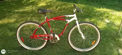 Vintage CCM cruiser bike motorized frame, View more