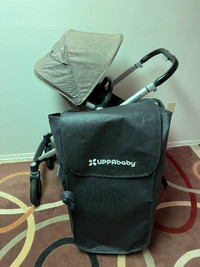 UpperBaby Vista stroller and bassinet