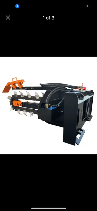 ADJUSTABLE TRENCHING DEPTH UP TO 36"-60" * TEETH MATERIAL - SHARK TEETH: ALLOY CARBIDE STEEL * CUP T...
