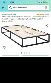  twin metal bed