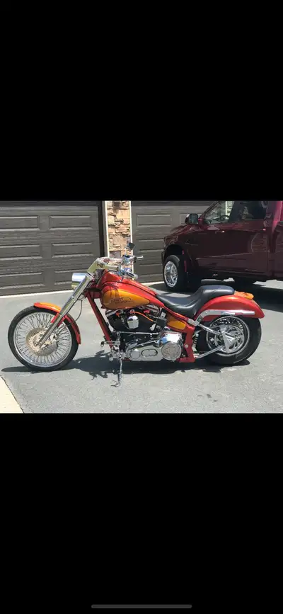 Selling my custom built 2002 Harley soft tail 1300cc Built by toad cycles before Mike passed away. A...