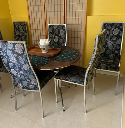 Table and 6 chairs, View more