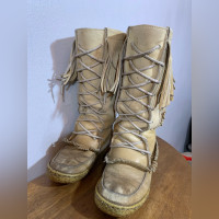 Vintage 70s moccasin mukluks winter waterproof boots