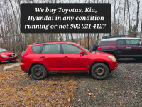 Buying Toyotas, Kia, Hyundai any condition, running or broke etc
