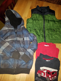 Boys L/S shirts, Vest,  jacket -Size 7
