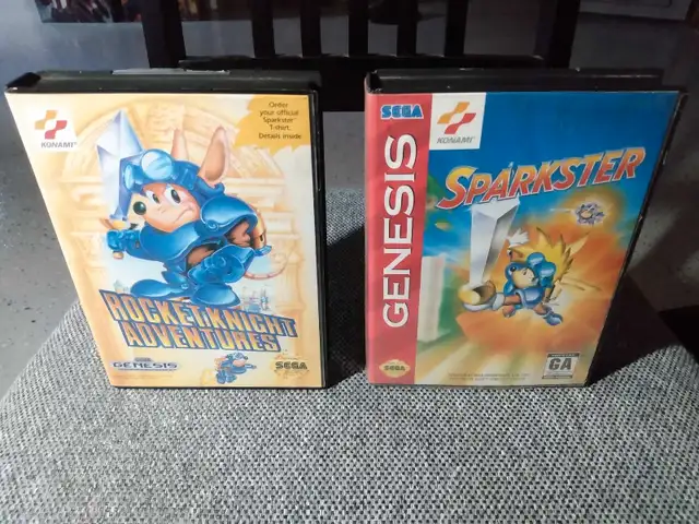 LOT⚔(CIB, manual creases) SPARKSTER & (No M) ROCKET KNIGHT62854395467010128