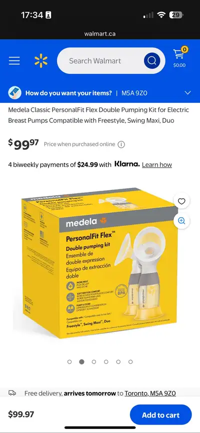 *New* Medela PersonalFit Flex Double Electric Breast Pump Kit, View more