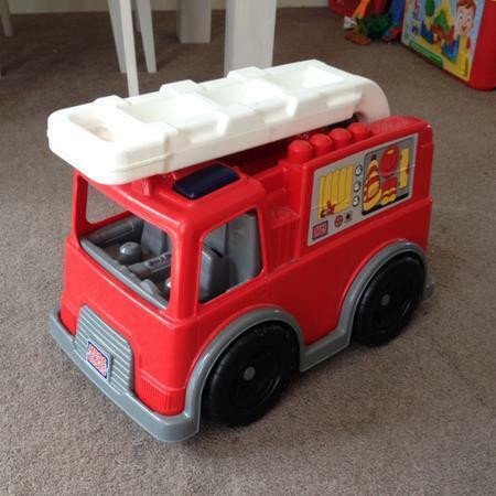 Mega Blocks  Fire Truck & Disney Cars Table Rare in Toys & Games in Oshawa / Durham Region - Image 2