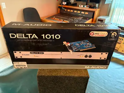 Selling a M-audio Delta 1010 10-in/10-out Digital Recording System. The unit is brand new never used...