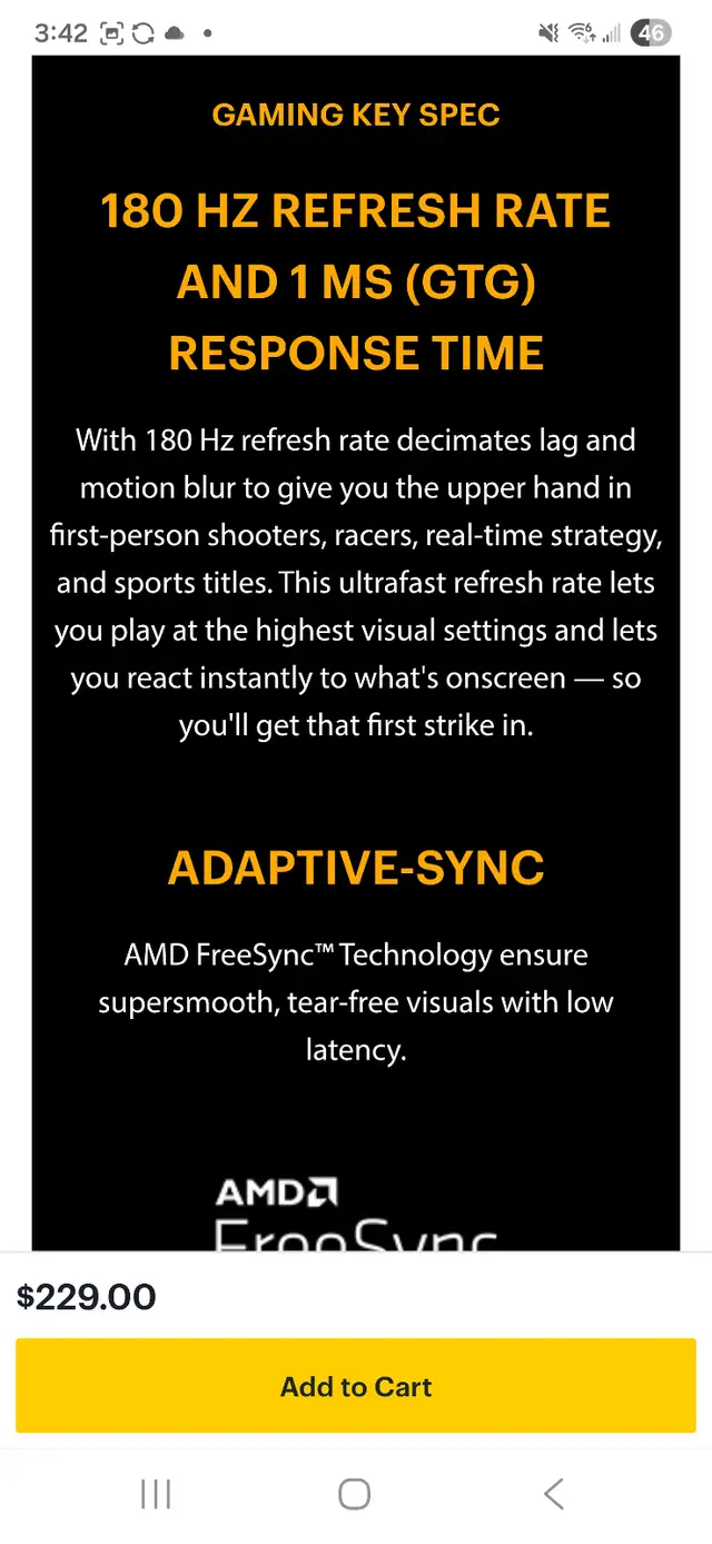 TUF ASUS 25" GAMING MONITOR BRAND NEW IN BOX 180HZ in Monitors in Oshawa / Durham Region - Image 8