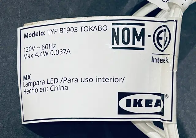 IKEA TOKABO small table lamp  in Indoor Lighting & Fans in Markham / York Region - Image 6