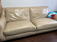 2 Pure Leather Sofas for sale - Ashley Used