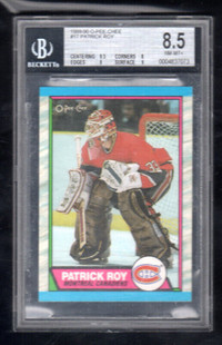 Patrick Roy 1989-90 O-Pee-Chee #17 BGS Grade 8.5 NmMt+