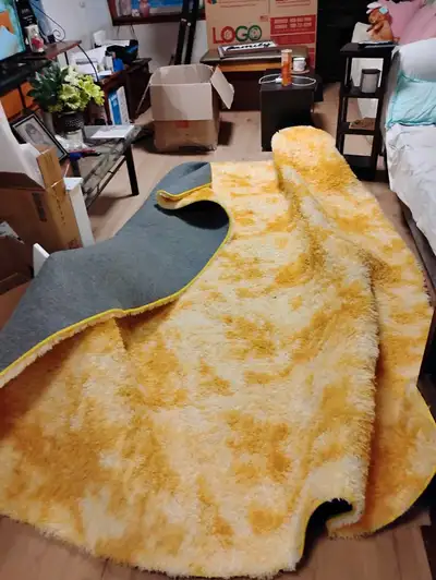 Yellow Shag Rug, View more