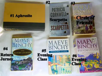 8 books mysteries and romance great writers modern stories $5 ea, View more