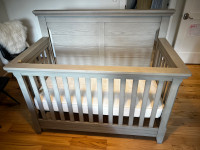 Baby Cache solid wood crib with Sealy crib mattress