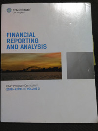 Financial Reporting And Analysis CFA 2018 Level II Volume 2