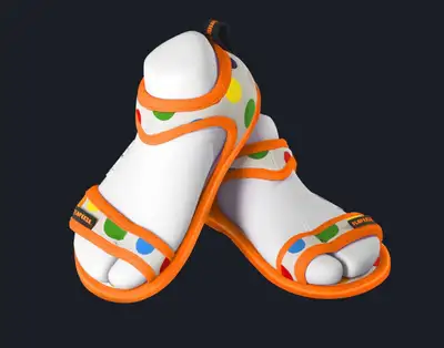 New Toddler Sandals Size 7/8 Polka Dot Summer Shoes Flopeeze, View more