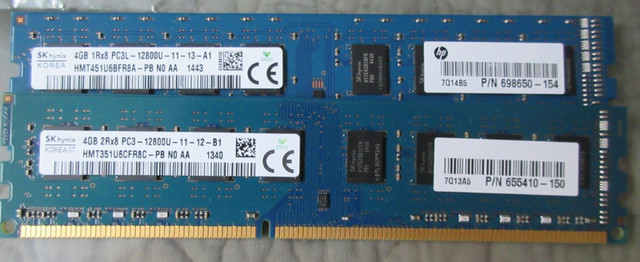 Mémoire RAM DDR3 PC3 DIMM pour ordinateur de bureau dans Composants de système  à Ville de Montréal