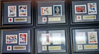 2 Photograph Hockey Frame with pin Lot