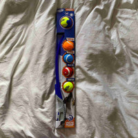 Dog Toy Nerf Dog Tennis Ball Launcher HANDSFREE 5 squeaky Balls