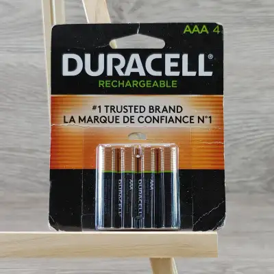 4 PACK SEALED Duracell - Rechargeable AAA Batteries - NEW, View more