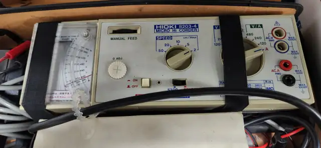 Hioki 8203-4 Micro Hi Corder W/ Probe Voltage Current Data in General Electronics in Kitchener / Waterloo - Image 8