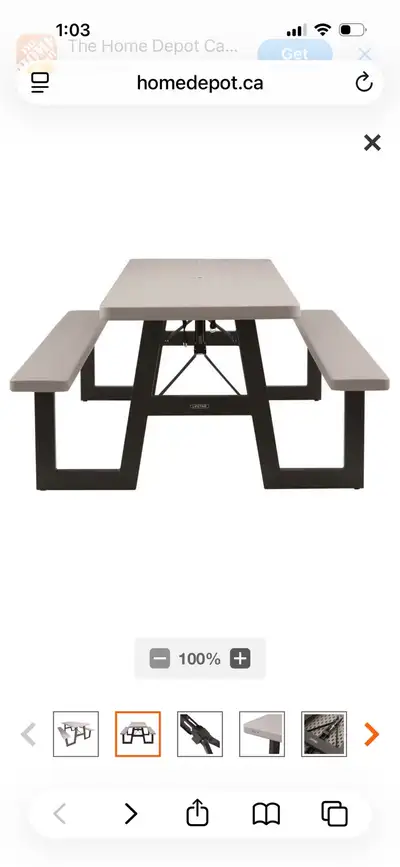 Picnic Table - Lifetime model 60098U, View more