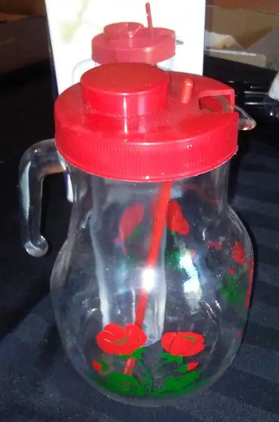 Glass Juice Jug with Ice Container, View more