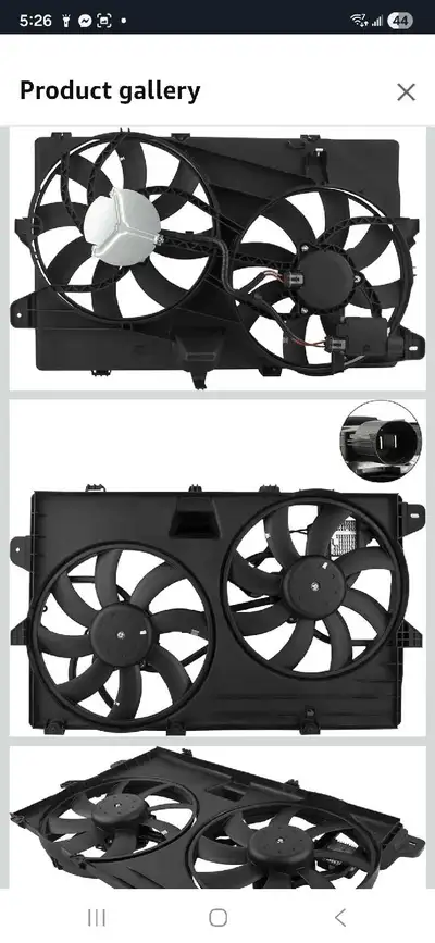 BOXI Dual Radiator Cooling Fan Assembly For Ford Edge 2007-2015 / Lincoln MKX 2007-2015 7T4Z8C607A