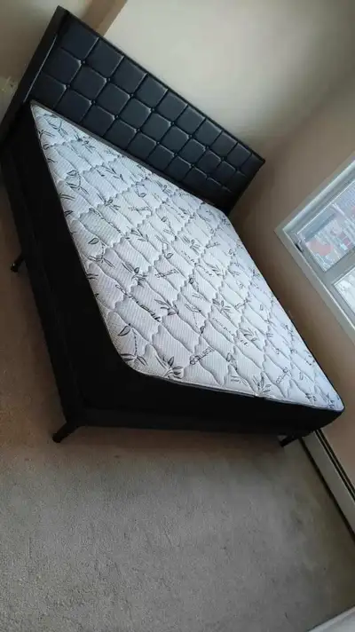 Big discount on Queen size Bedframe with mattress , View more