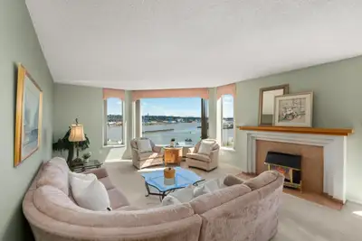 Fabulous 1200sq ft suite with unobstructed views of the Fraser River, situated at the desired neighb...
