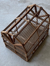 Antique wooden Bird Cage 